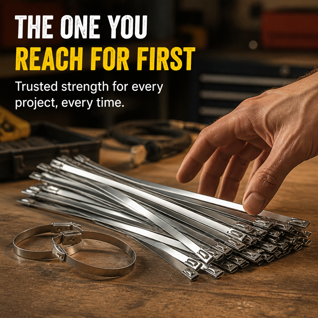 TitanGrip™ — Lock Cables, Pipes & Gear Tight Where Plastic Ties Snap