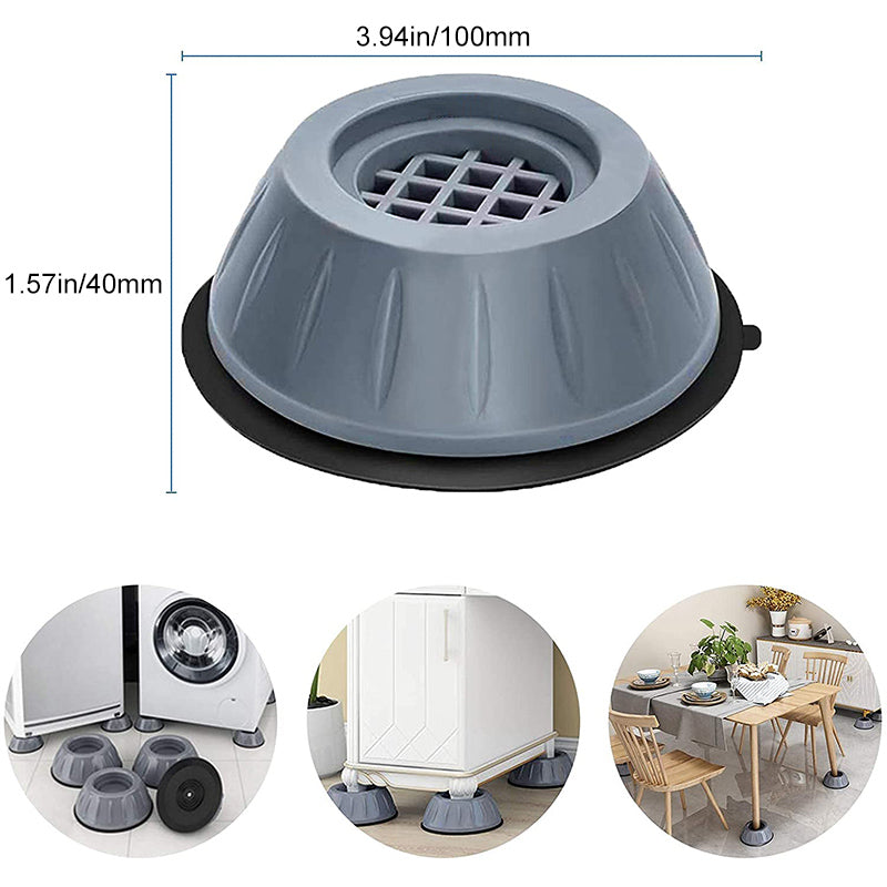Noise-Reducing Rubber Feet – Anti-Vibration Pads for Washers and Dryers