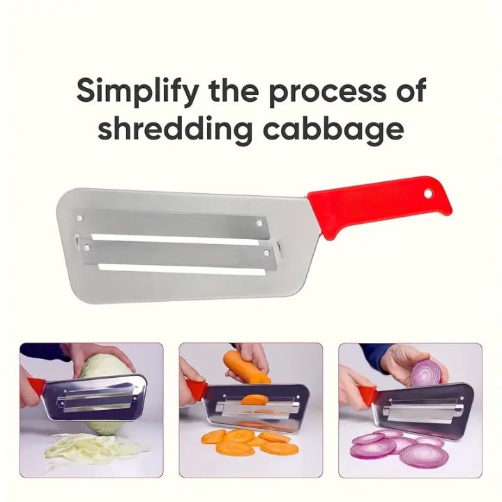 Stainless Steel Vegetable Cutter – Dual Blades for Even Slicing