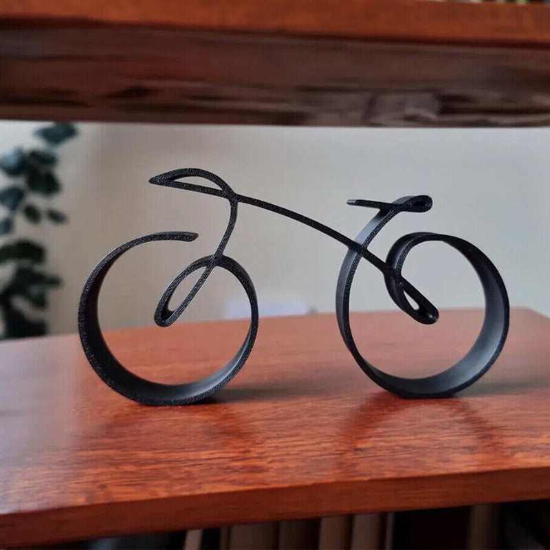 Iron Bicycle Figurine – Minimalist Home Decor