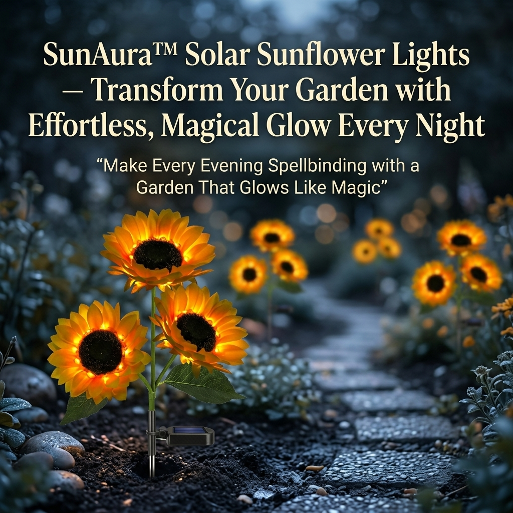 SunAura™ Solar Sunflower Lights — Transform Your Garden with Effortless, Magical Glow Every Night