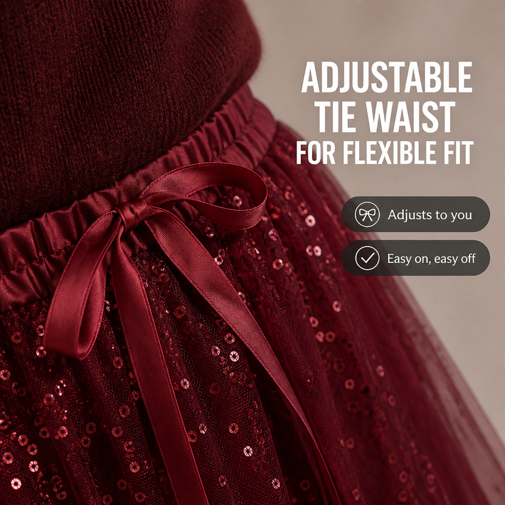Luminelle™ Shine Top and WhisperTulle™ Skirt — Command Every Room with Effortless Elegance and Unstoppable Confidence