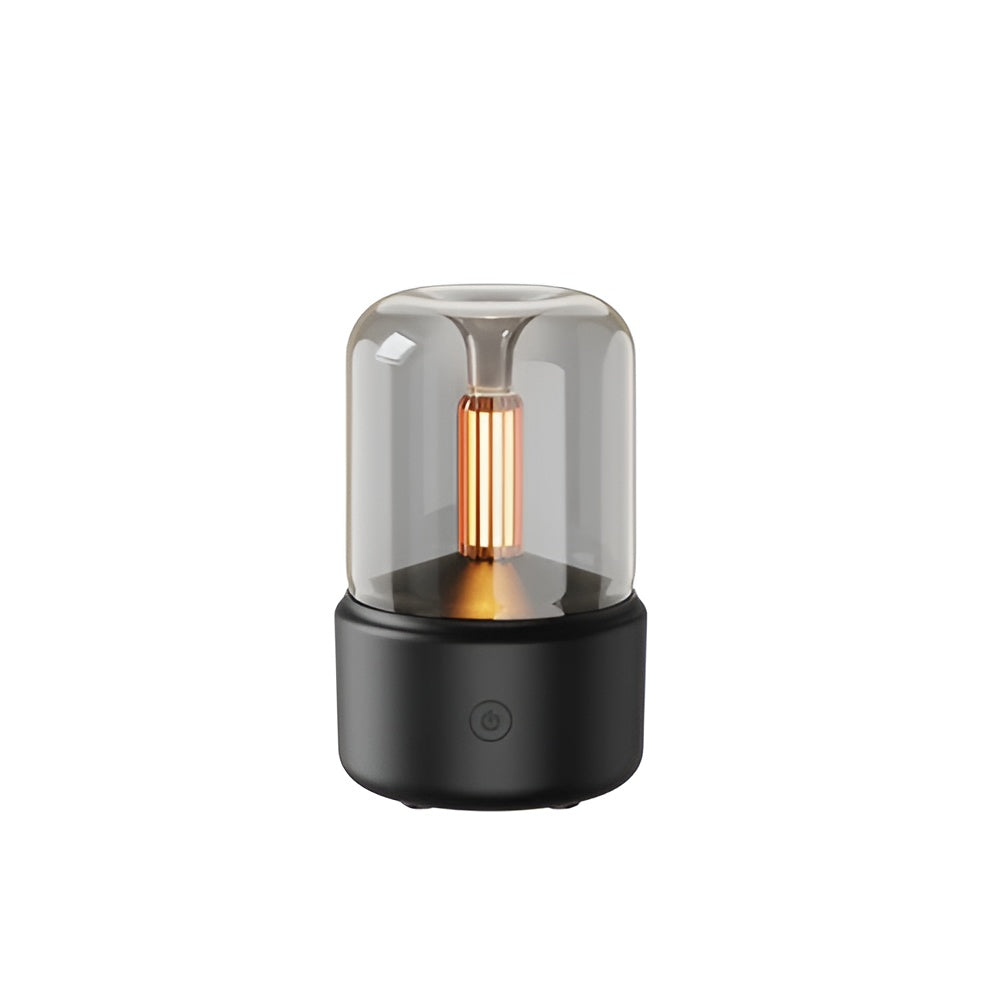 Night Light Aroma Diffuser with Candlelight Effect Design