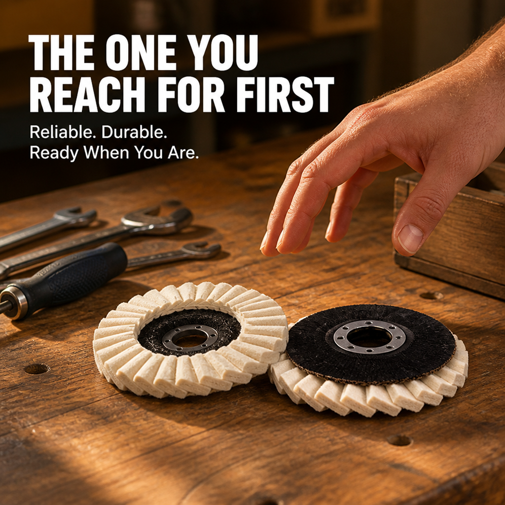 SilkRidge™ Wool Felt Polishing Disc — Transform Surfaces Into Jaw-Dropping Mirror-Shine with Effortless Precision