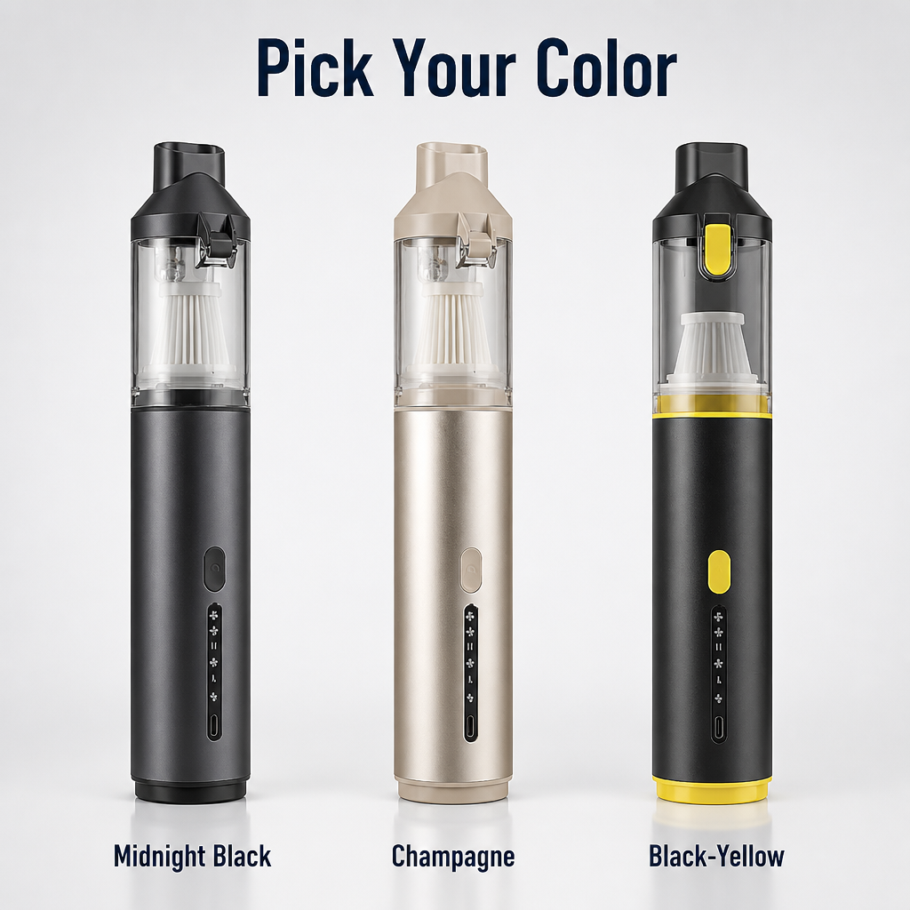 TurboSweep™ — Vacuum and Blow Clean Your Entire Car with One Charge