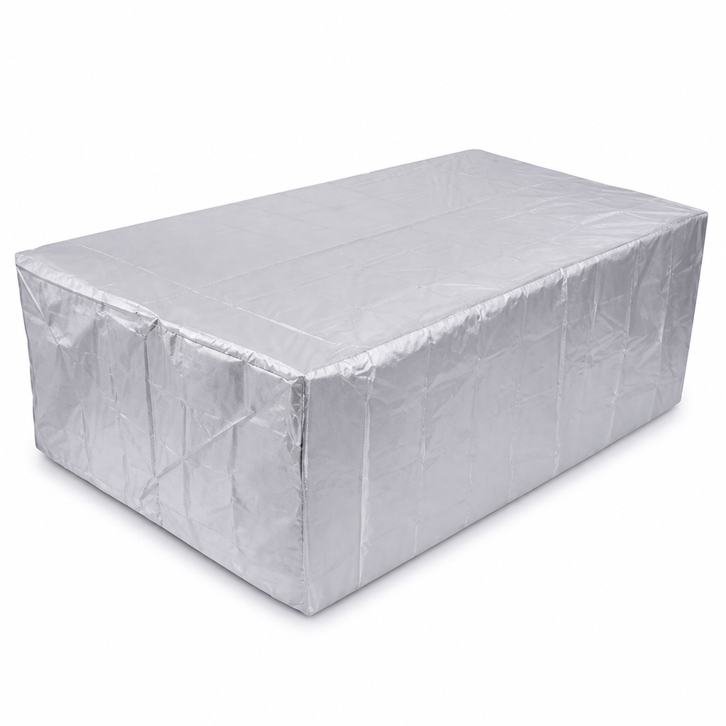 Water-Repellent Silver-Lined Outdoor Furniture Cover (Drawstring Base)