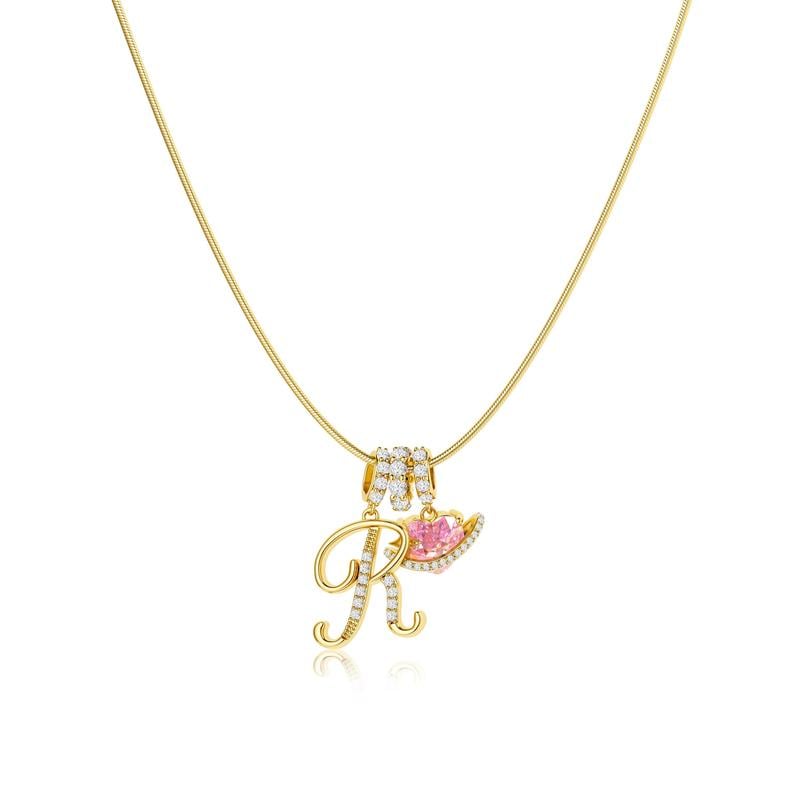 LuminaCharm™ 3-Layer Initial Pendant Necklace — Carry Your Unique Story with Effortless Glam and Confidence