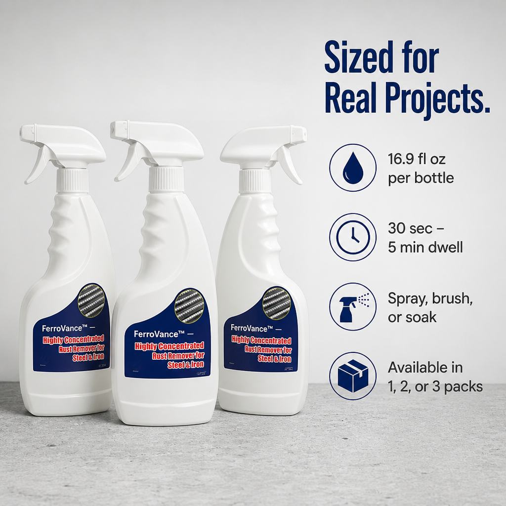 FerroVance™ — Eliminate Stubborn Rust Quickly Without Affecting the Metal Beneath
