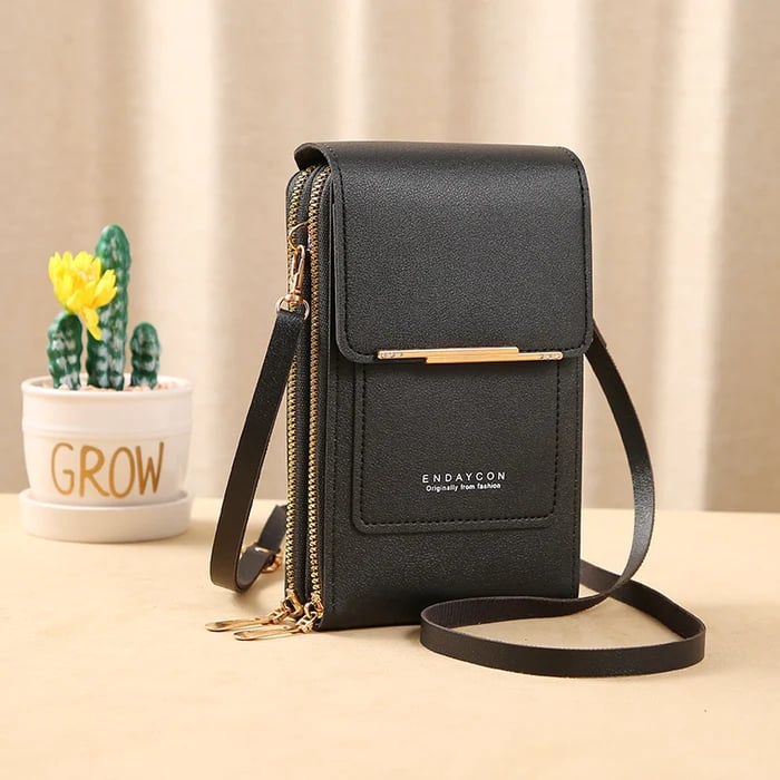 Shoulder Strap Phone Pouch – Touchscreen Compatible Anti-Theft Design