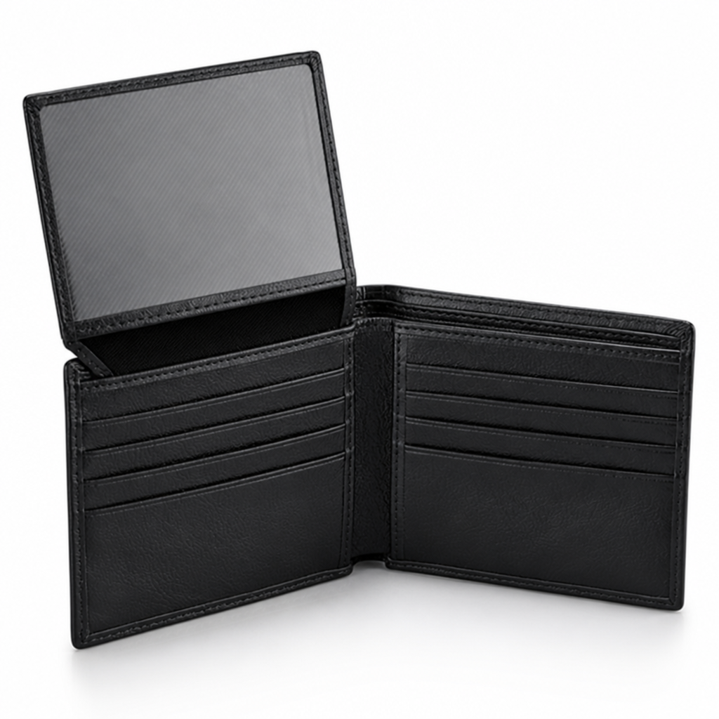 Top-Grain Leather RFID-Blocking Slim Bifold Wallet