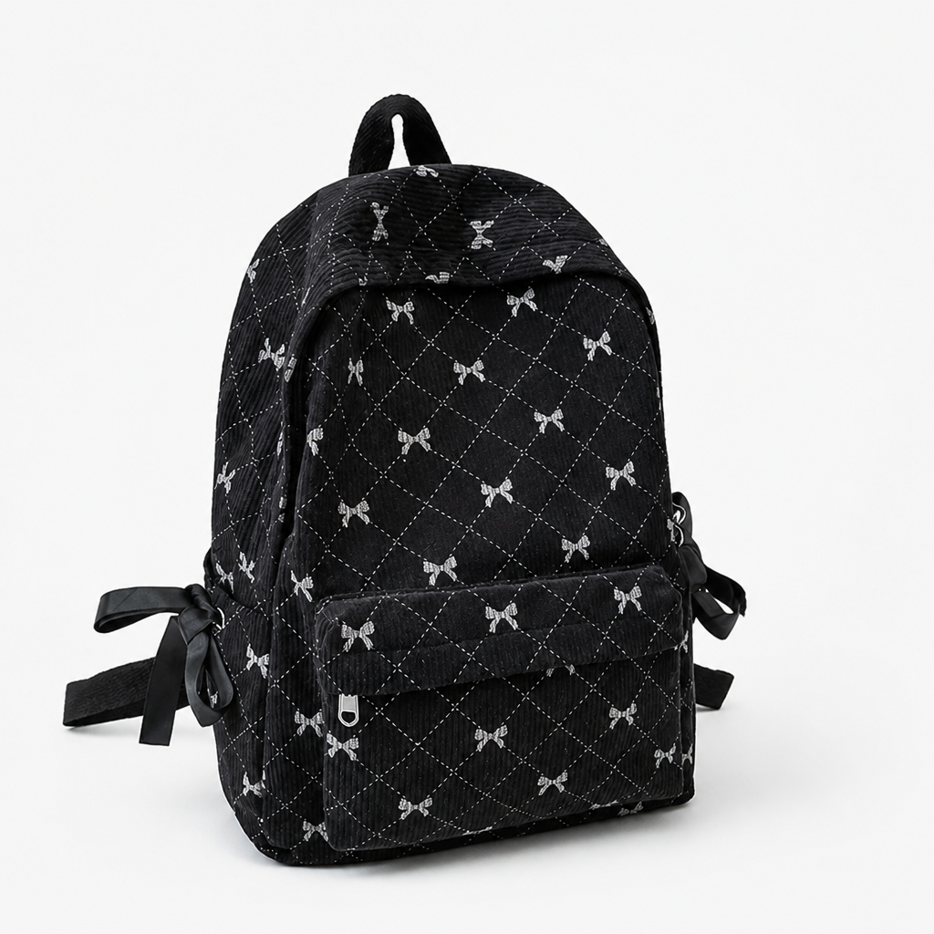 Corduroy Multi-Pocket Backpack