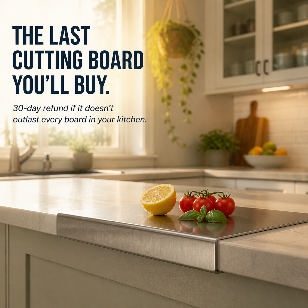 PureSteel™ — Attaches to Your Counter and Erases Bacteria in Seconds