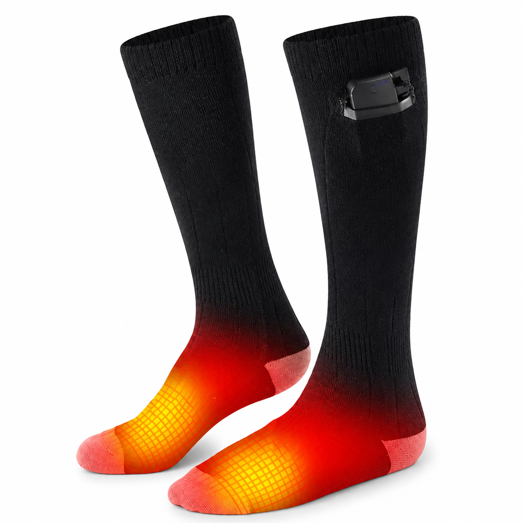 Rechargeable 3-Setting Windproof Heated Socks