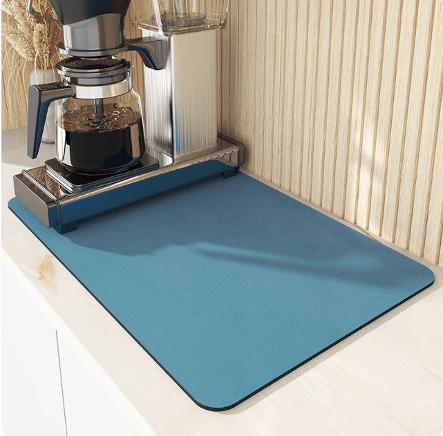 Drip Pad | Diatomite Kitchen Mat Quick-Drying | Keeps Countertop Dry | DishDryer