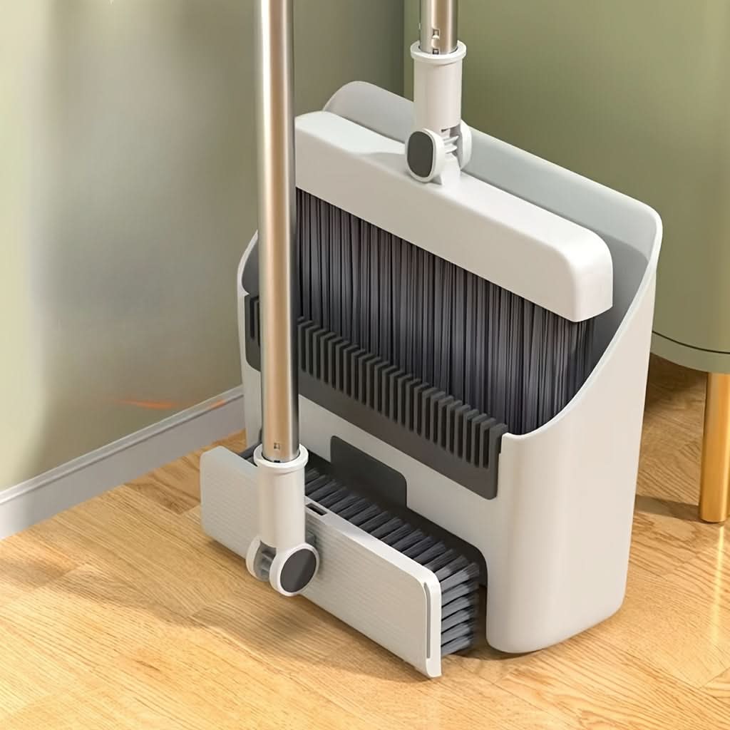 Compact Cleaning Set with Broom and Dustpan