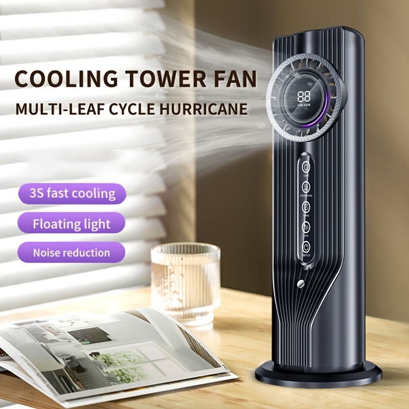 Portable USB Fan with Humidifier – 6-Speed Quiet Air Cooler for Desk