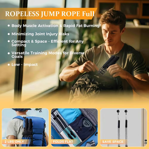 Home Fitness Equipment – Weighted Training Ropes with Springs