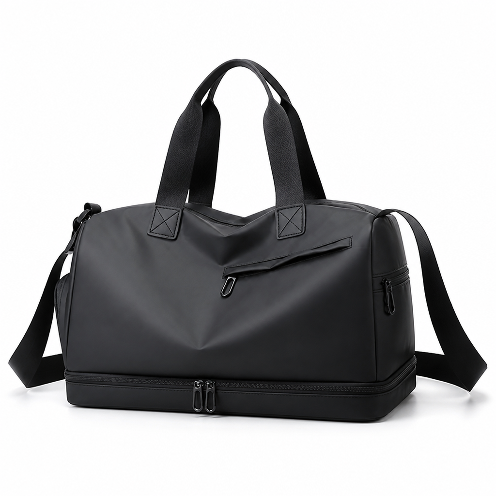 Waterproof Oxford Sports Bag (Shoe Compartment & Bottom Pocket)