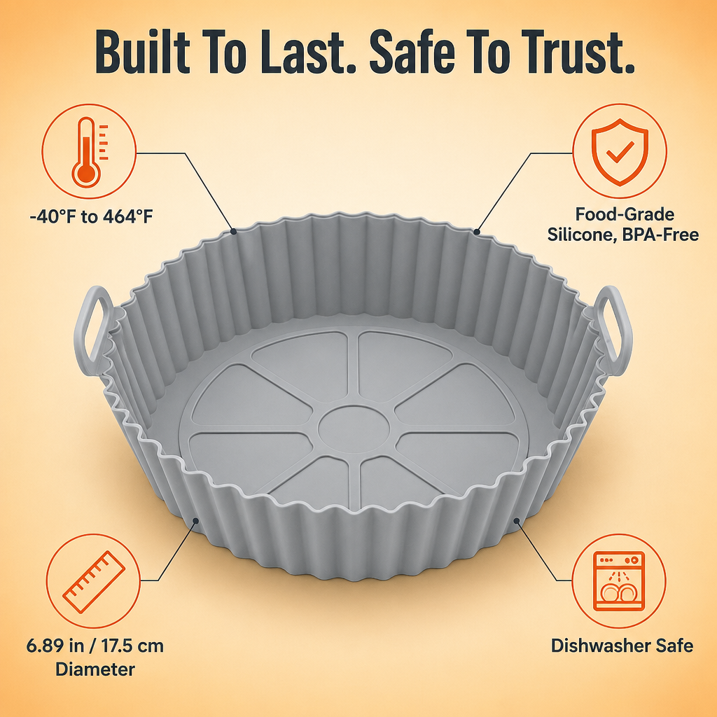 CrispaMat™ — Trap the Grease and Ditch the Air Fryer Scrub for Good