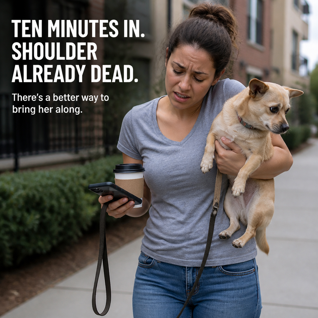 Tailmate™ — Hands-Free Small Dog Carrier for Every Walk, Hike & Errand