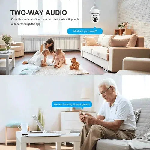 Surveillance Camera | 360° Pan Rotation | Night Vision and Motion Detection | HomeOrbit