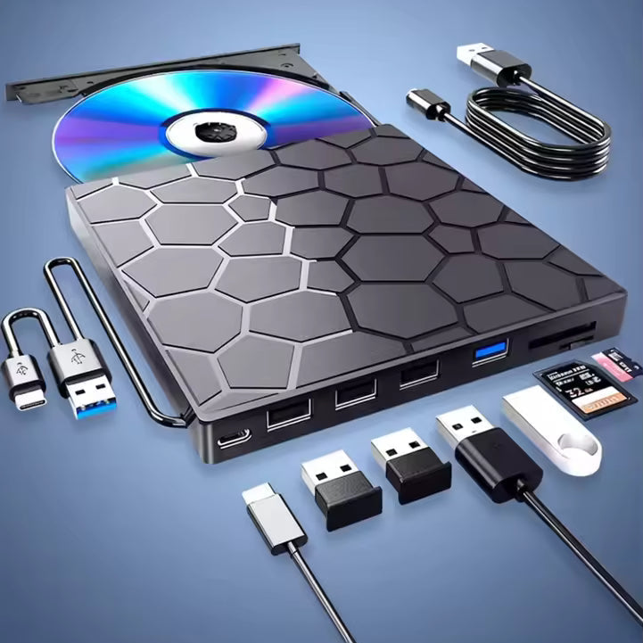 External Storage | Plug and Play, Driver-Free | USB-C Hub Featuring SD Card Reader | RetroRevive