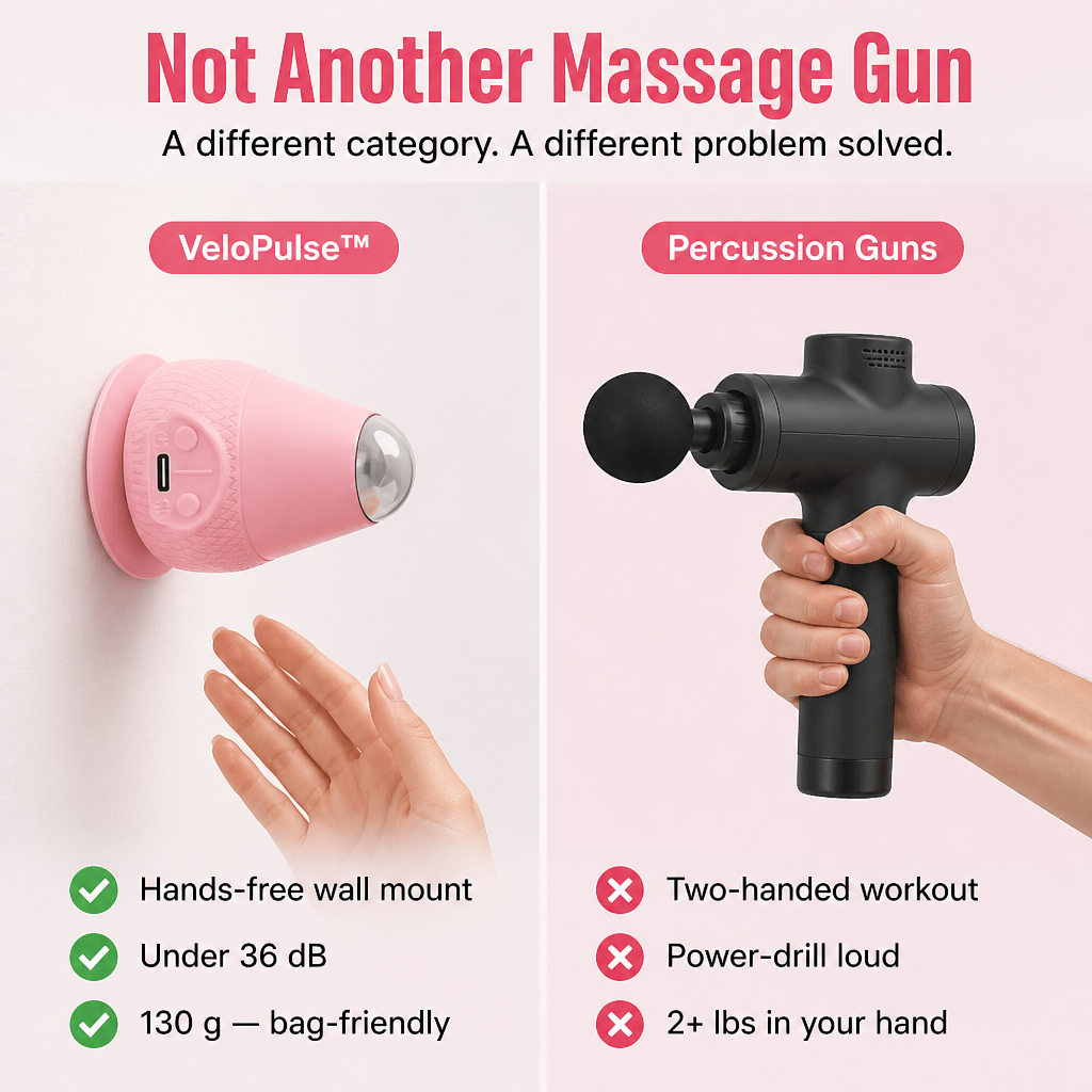 VeloPulse™ — Clip On, Lean Forward, Release Knots Hands-Free
