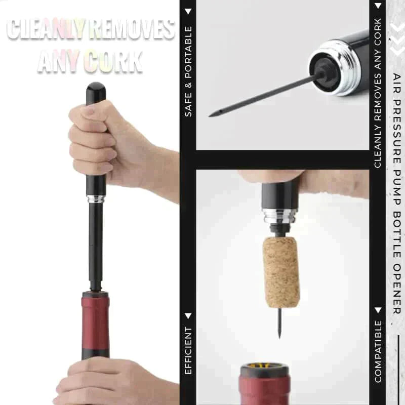 Air Pump Wine Opener – Effortless Cork Removal in Seconds