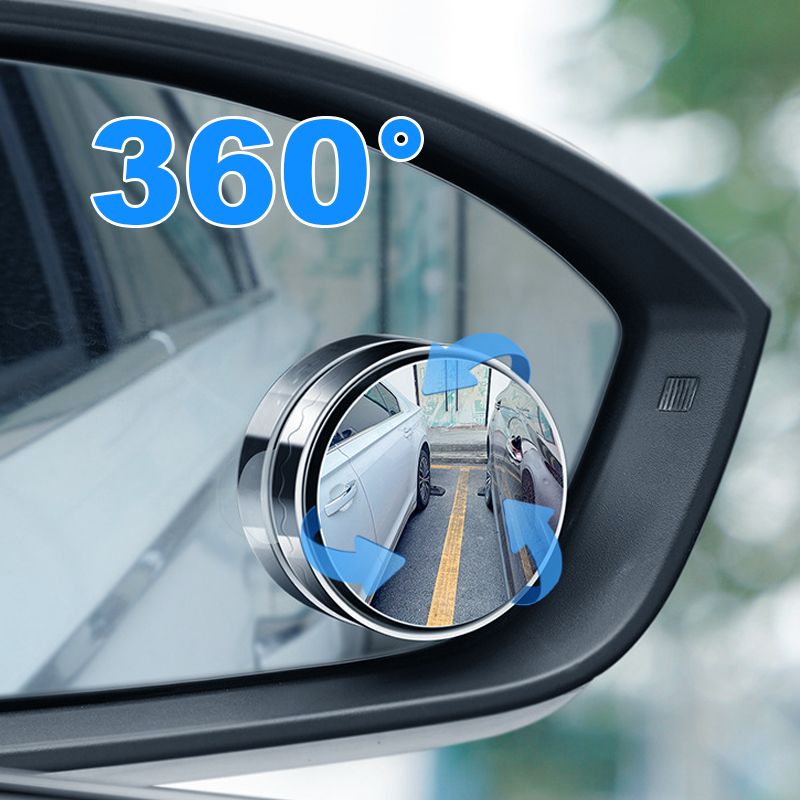 Set of 2 360° Adjustable Blind Spot Mirrors for Car Side View