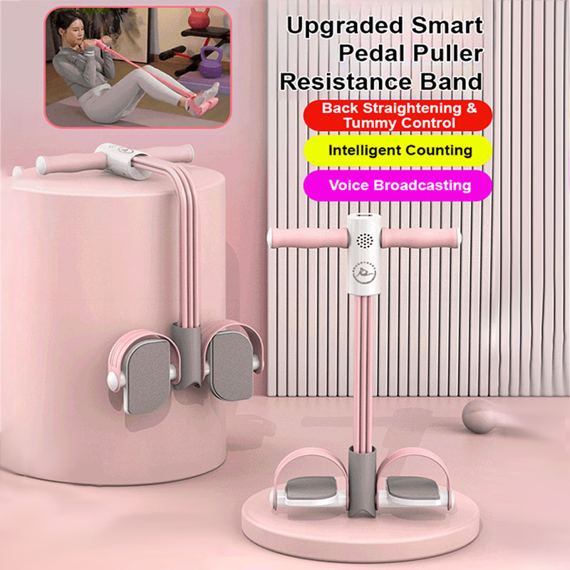 Full-Body Workout Resistance Trainer with Foot Pedals