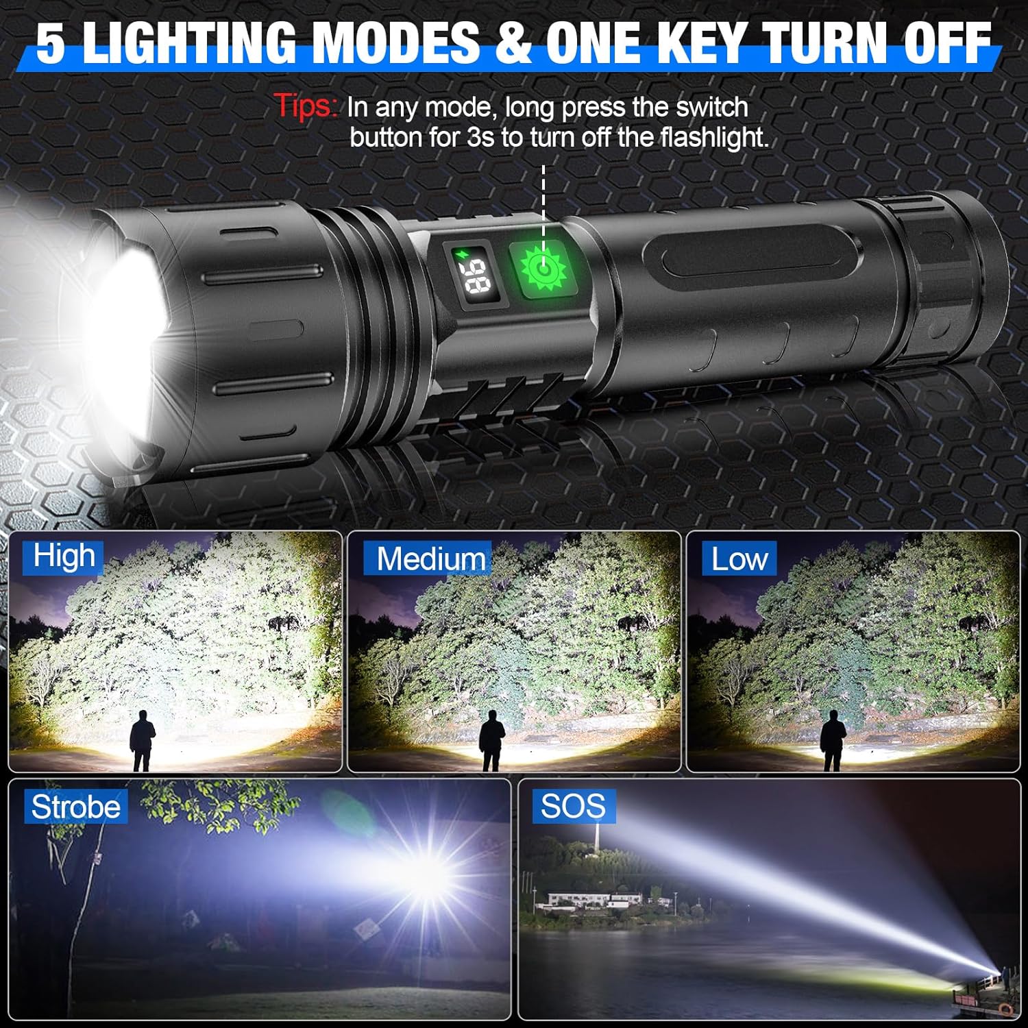 Brilliant Beam Tactical Flashlight