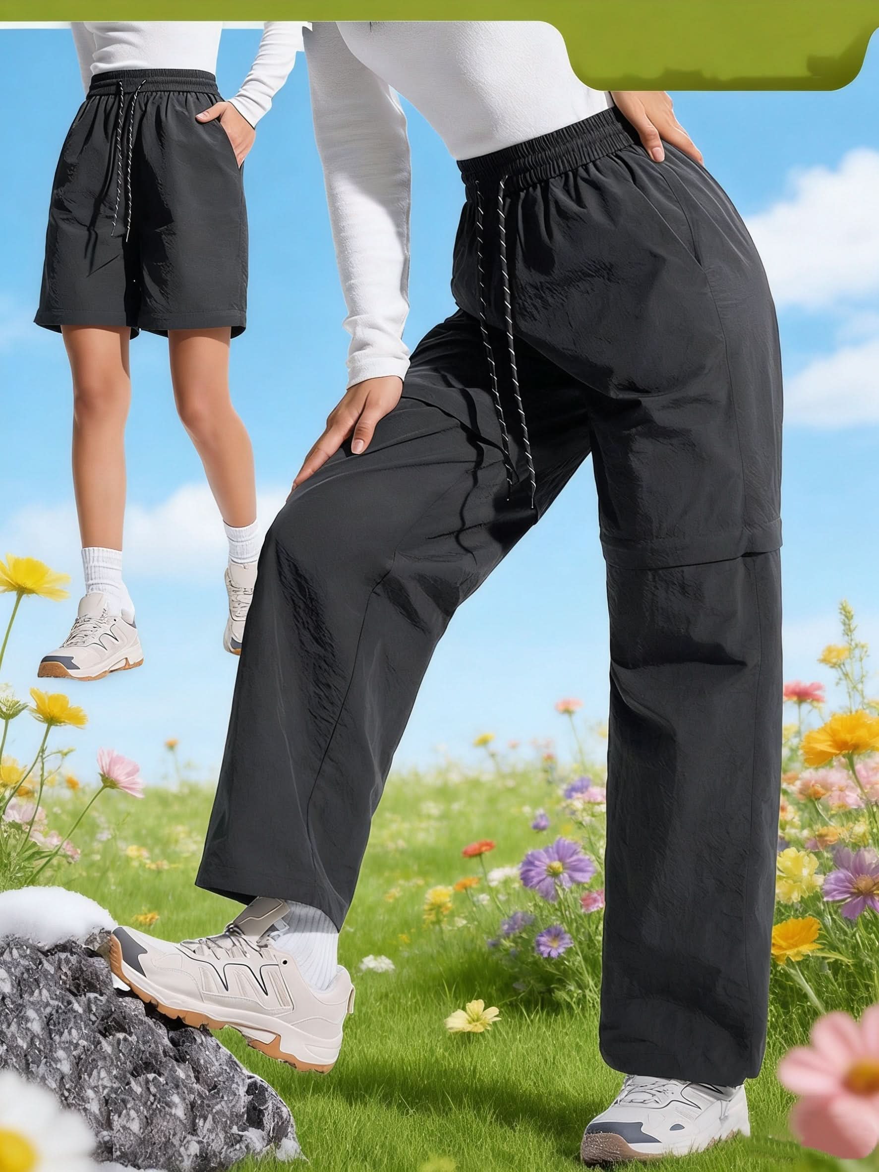Convertible Outdoor Hiking Trousers for Adventure Activities
