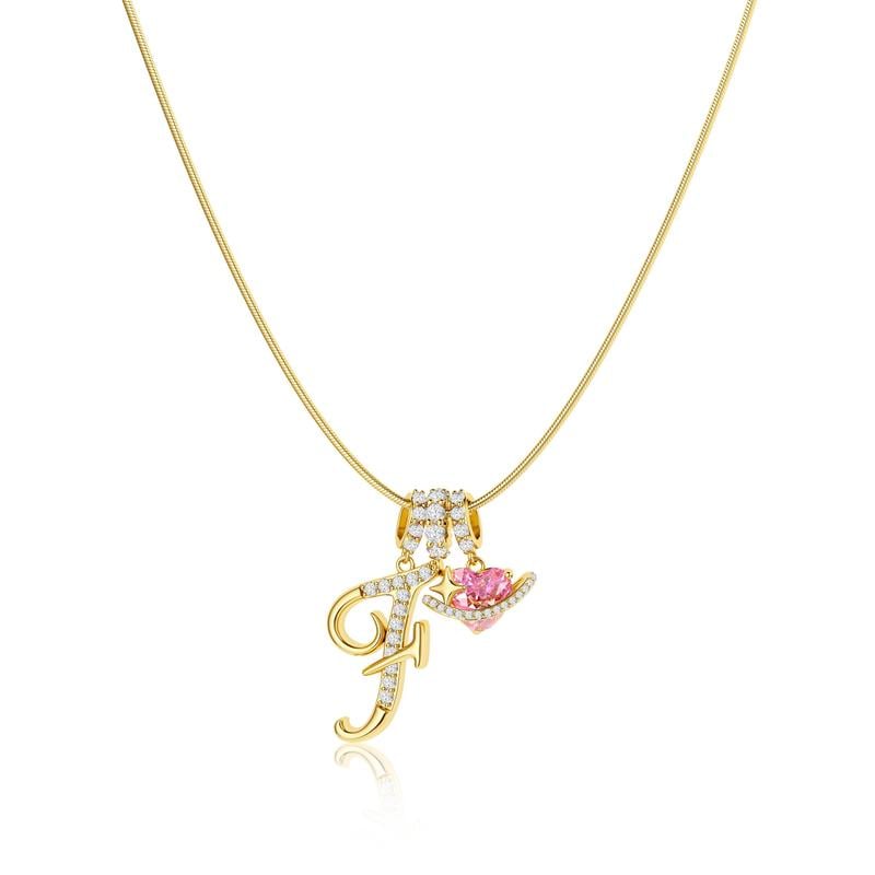 LuminaCharm™ 3-Layer Initial Pendant Necklace — Carry Your Unique Story with Effortless Glam and Confidence