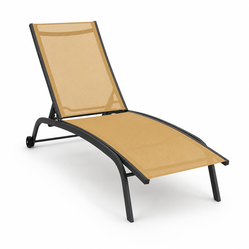 Ergonomic Adjustable Outdoor Recliner (UV-Resistant Fabric)