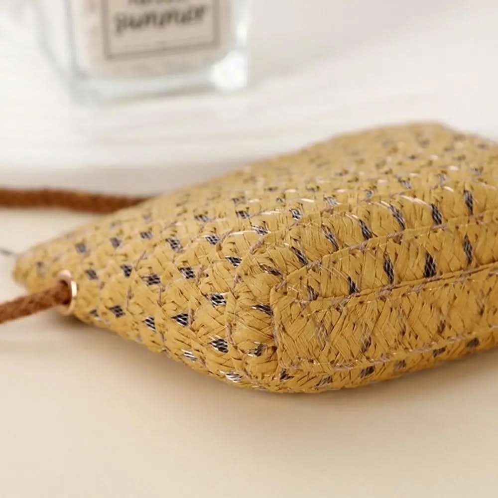 Woven Straw Mini Crossbody Bag