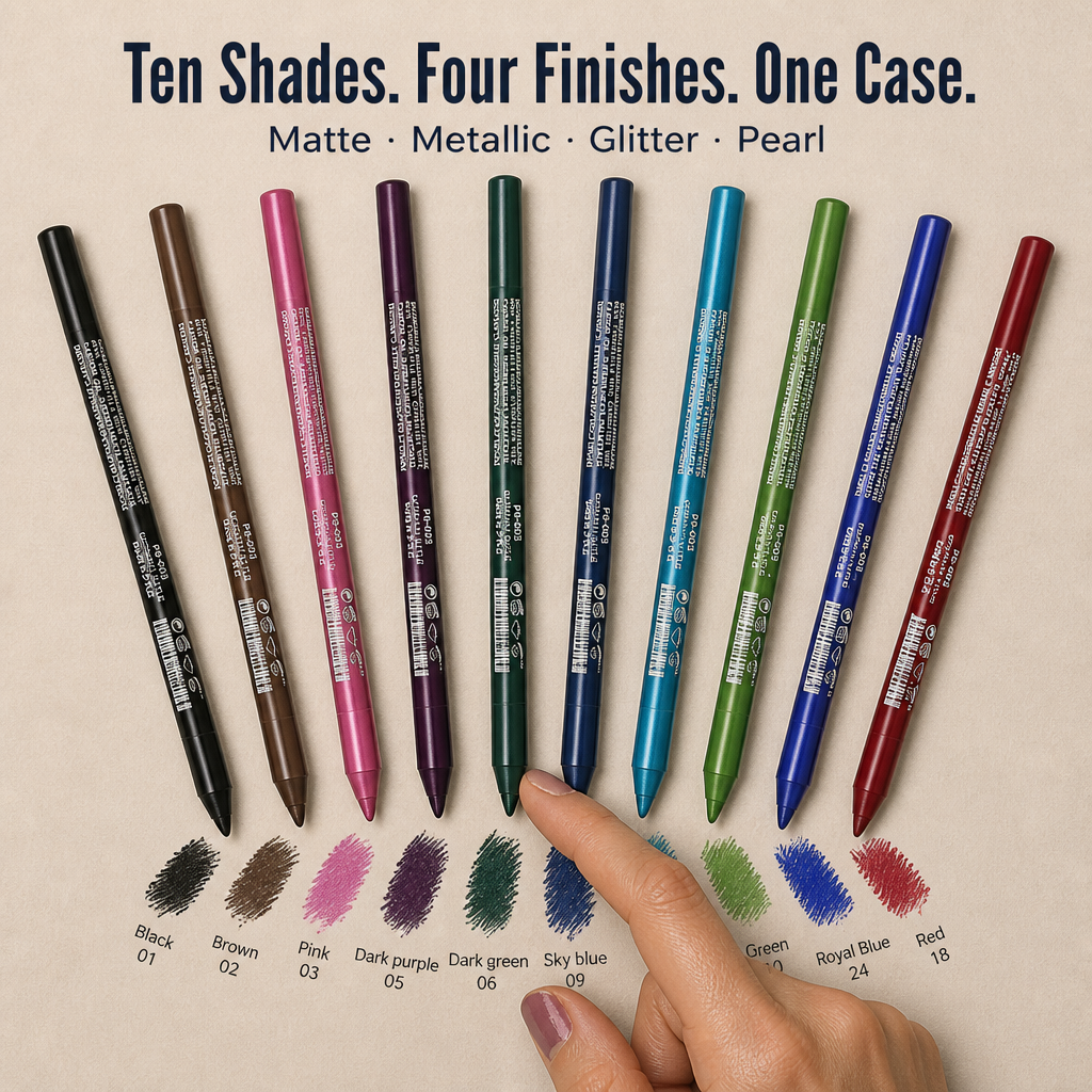 PrismFlo™ — Apply 10 Vivid Eye Colors That Stay Put Until Removed
