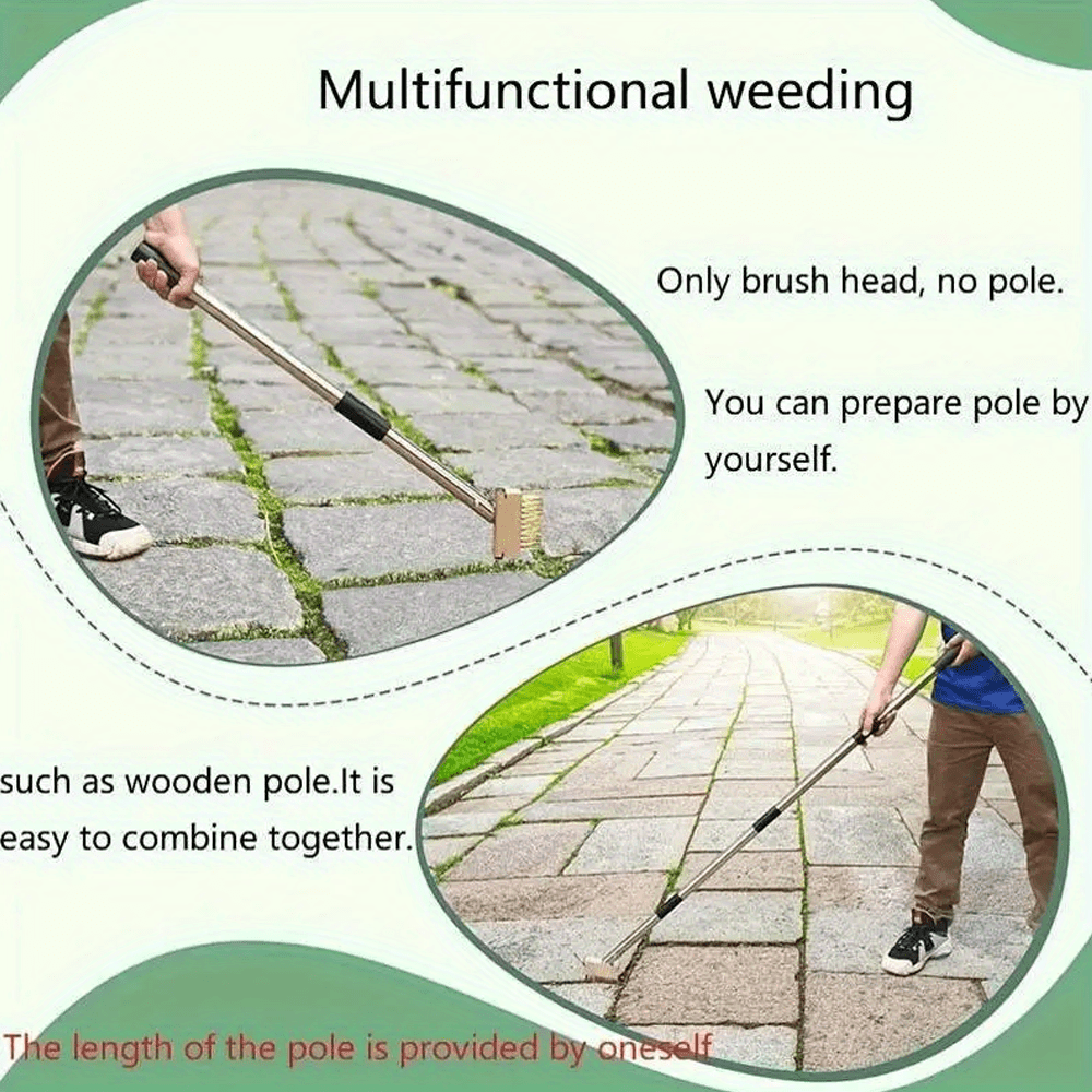 Long Handle Wire Scraper for Manual Weeding in Tight Spaces