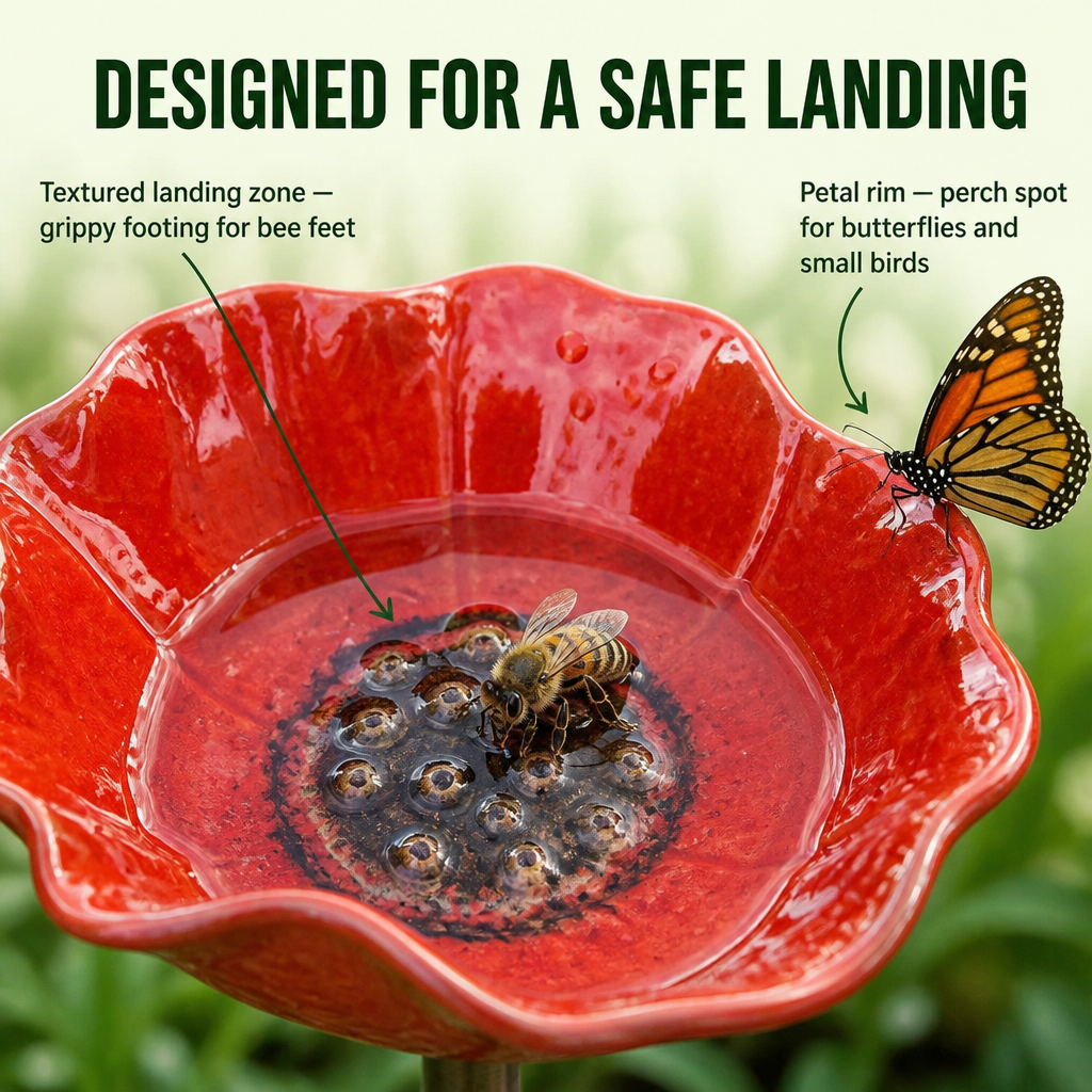 GardenLure™ — Attract Birds, Bees & Butterflies to a Secure Spot for Water