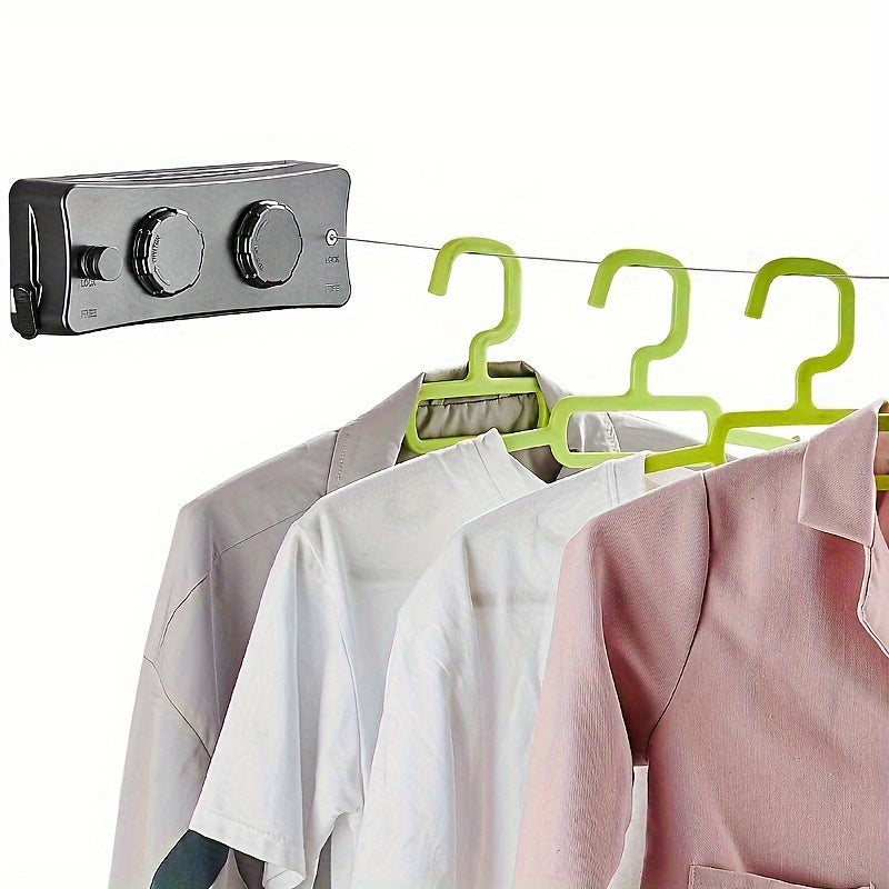 Double Line Stainless Steel Clothesline – 5.1 m Retractable Design