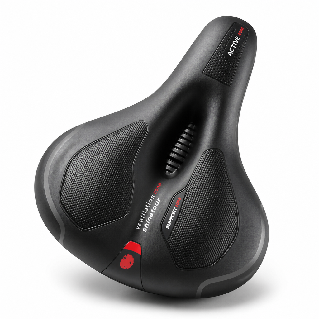 Memory Foam Anti-Shock Ventilated Bike Saddle