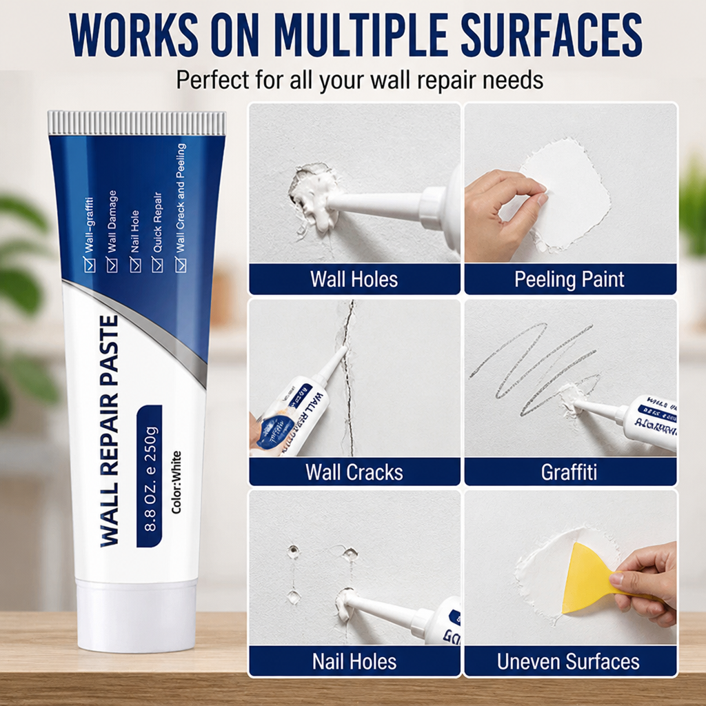 SilkFill™ — Patch Every Crack, Hole & Nail Mark in Minutes, No Mixing