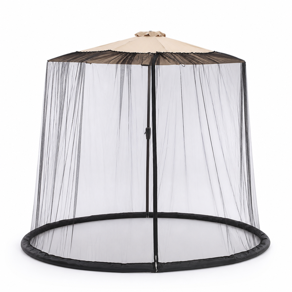 Fine Mesh & Water-Fillable Ring Umbrella Mosquito Net (Fits Up To 240 cm)