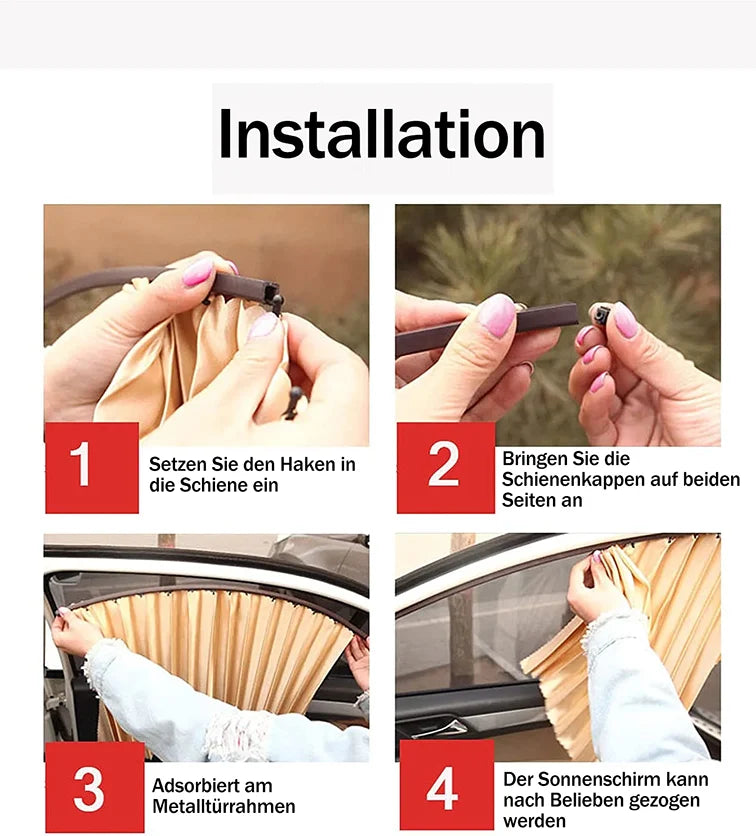 UV Blocking Magnetic Sunshade for Car Side Windows