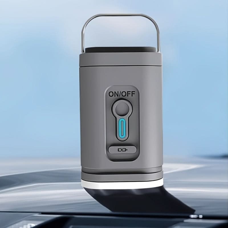 Compact Rechargeable Air Pump with Integrated LED Light