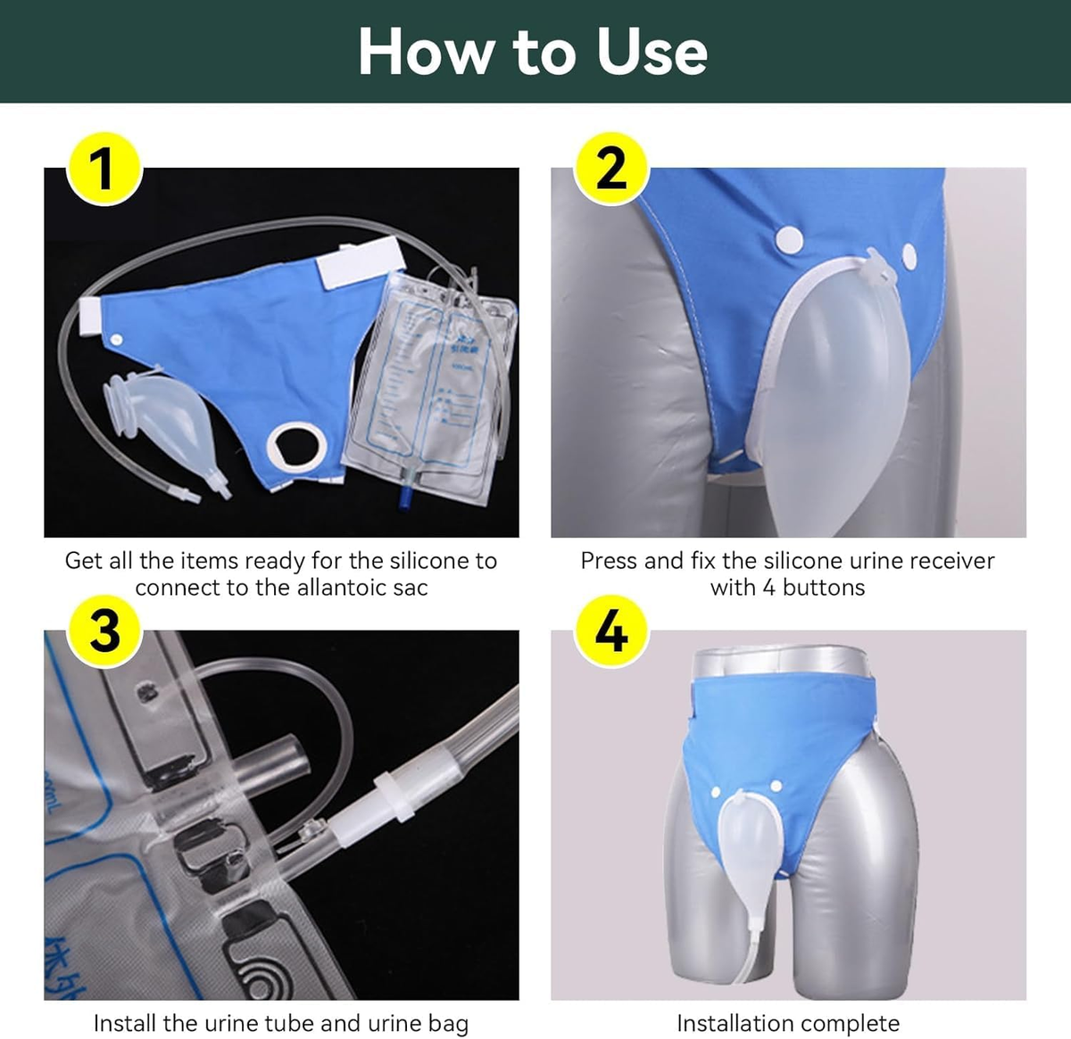 Portable Reusable Urinary Collection Bag for Medical Use