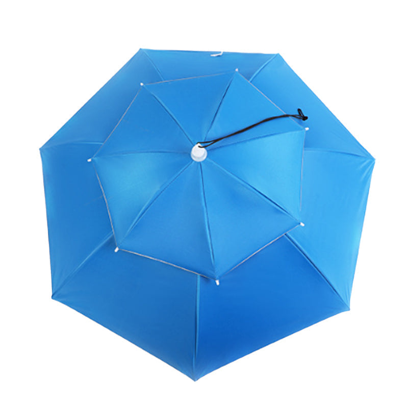 Adjustable Chin Strap Umbrella Hat