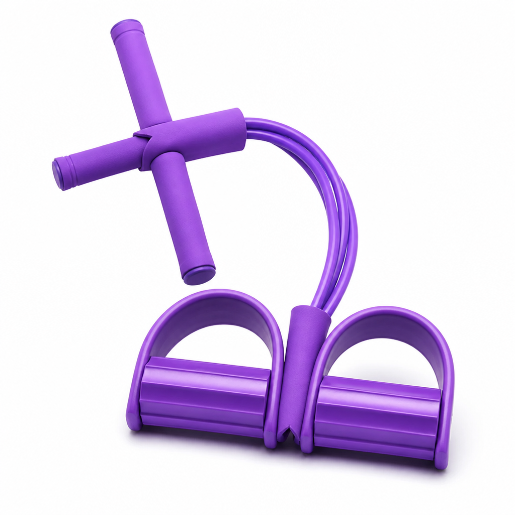 Thickened Latex & Non-Slip Foot Pedal Resistance Band Trainer