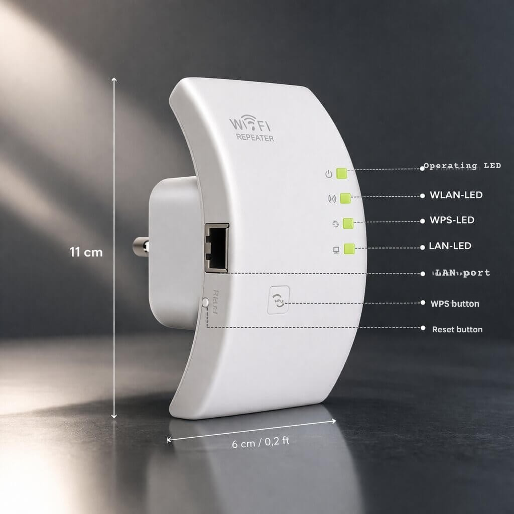 Signal Amplifier | Extended Coverage | Easy Plug and Play Setup | WiFiora