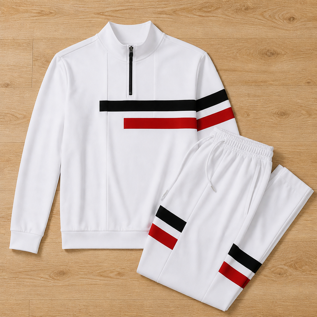 VeroStride™ Half-Zip Tracksuit Set — Command Attention with Every Move in Unmatched Comfort and Style