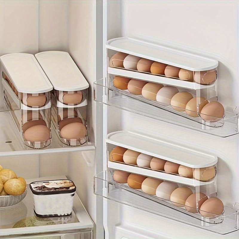 Egg Storage Container for Refrigerator – Space-Saving Kitchen Organizer